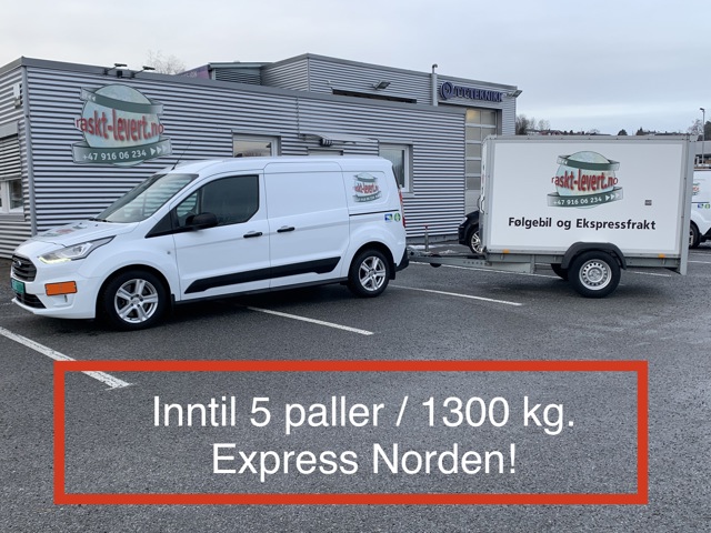 #RasktLevert #Ekspressbil #ADRgods - 5 paller kan fraktes med denne kombinasjonen - Denne ekspressbilen frakter alt fra dokumenter/prøver til ADR gods!